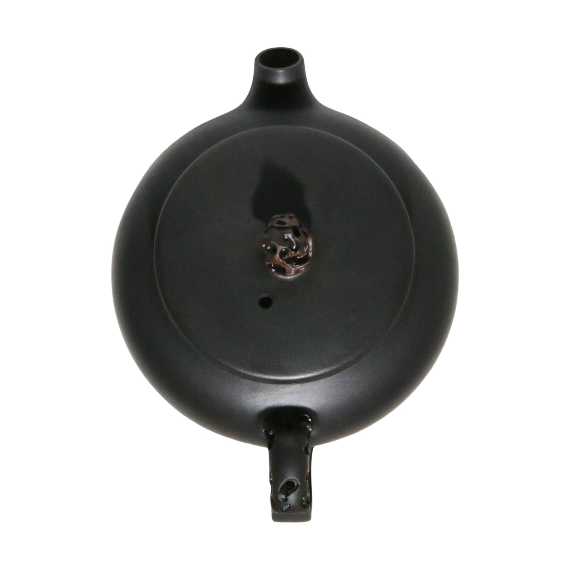 Jianshui – Black Duozhi Teapot with Goldfish - OrientalSpirit