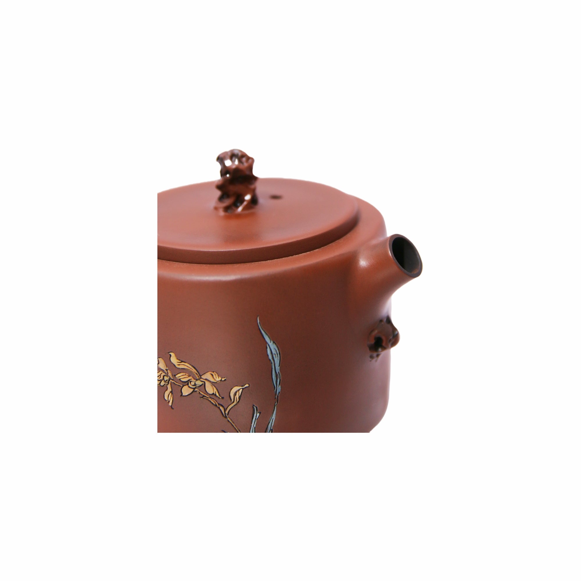 Jianshui – Jinglan Floral Teapot - OrientalSpirit