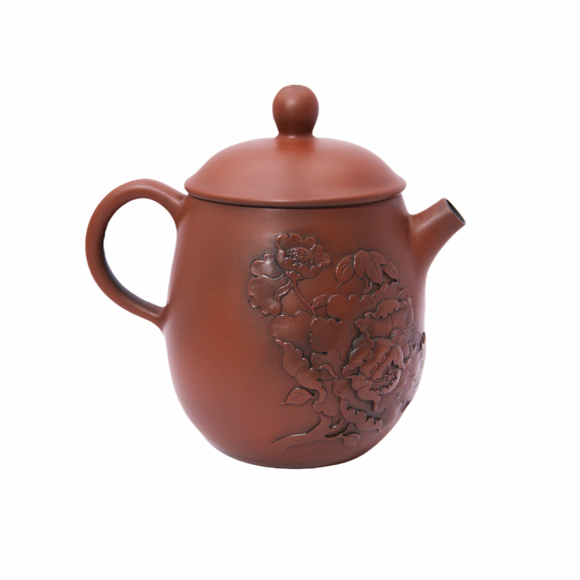 Jianshui – Lotus Relief Teapot - OrientalSpirit