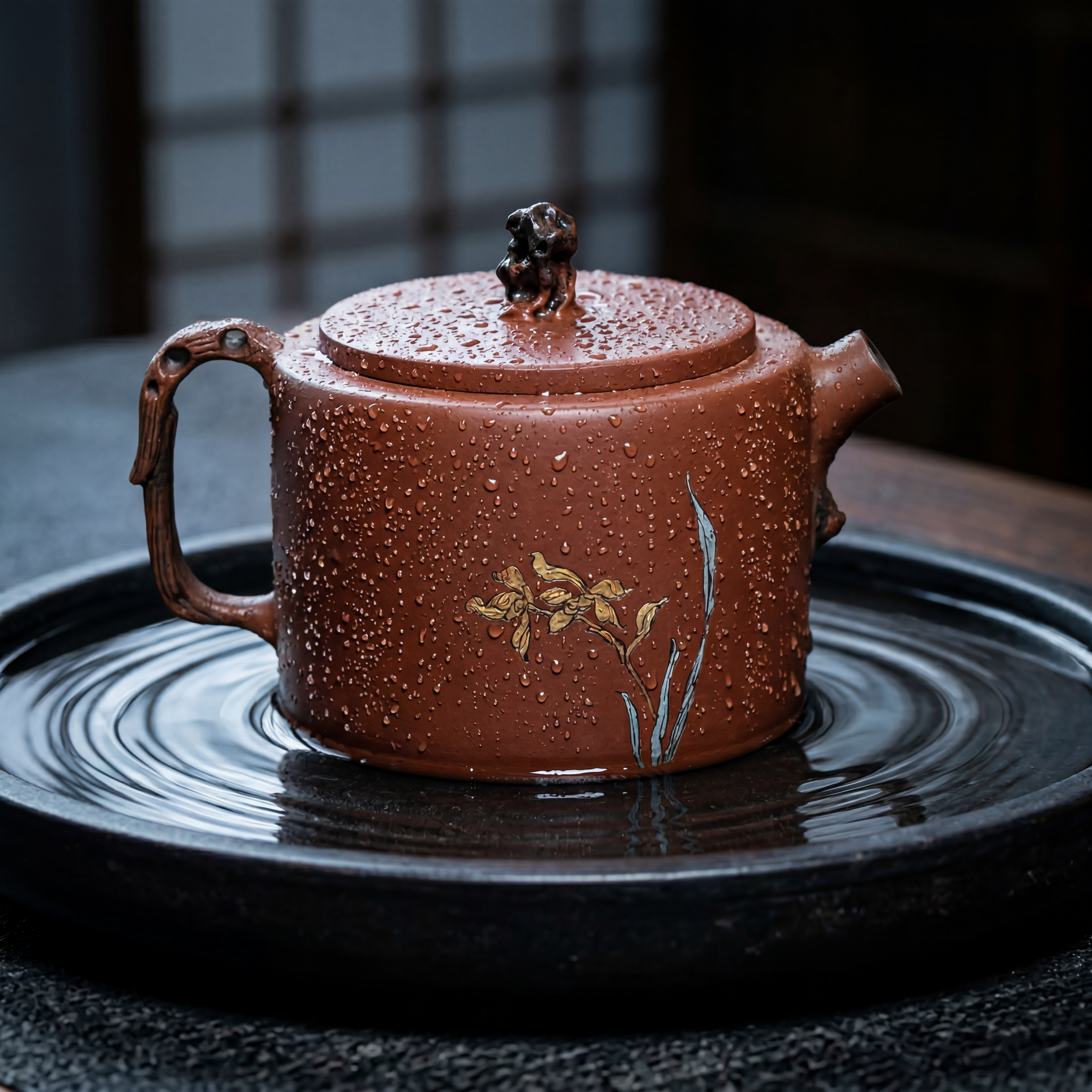 建水 - 景澜花卉茶壶
