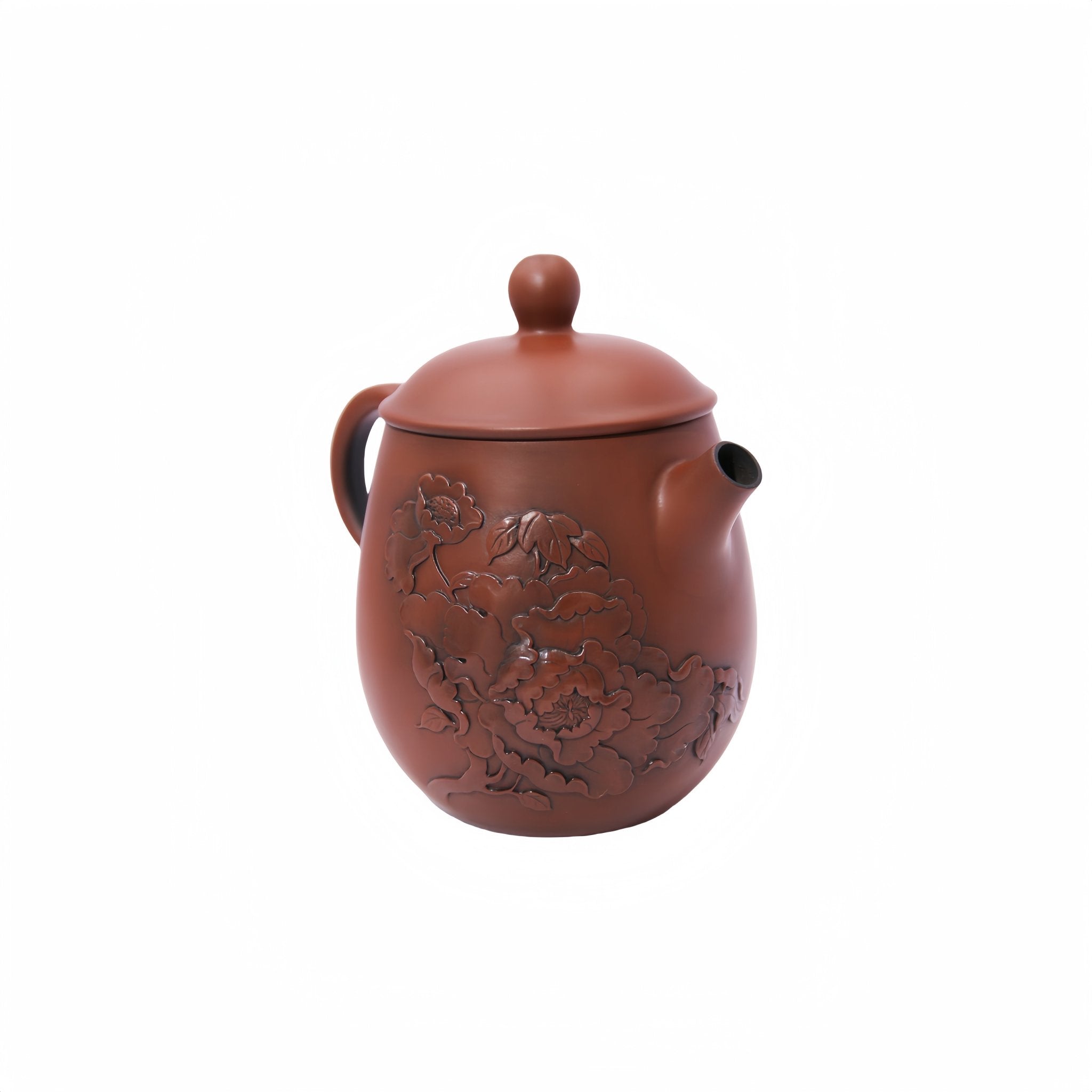 Jianshui – Lotus Relief Teapot - OrientalSpirit